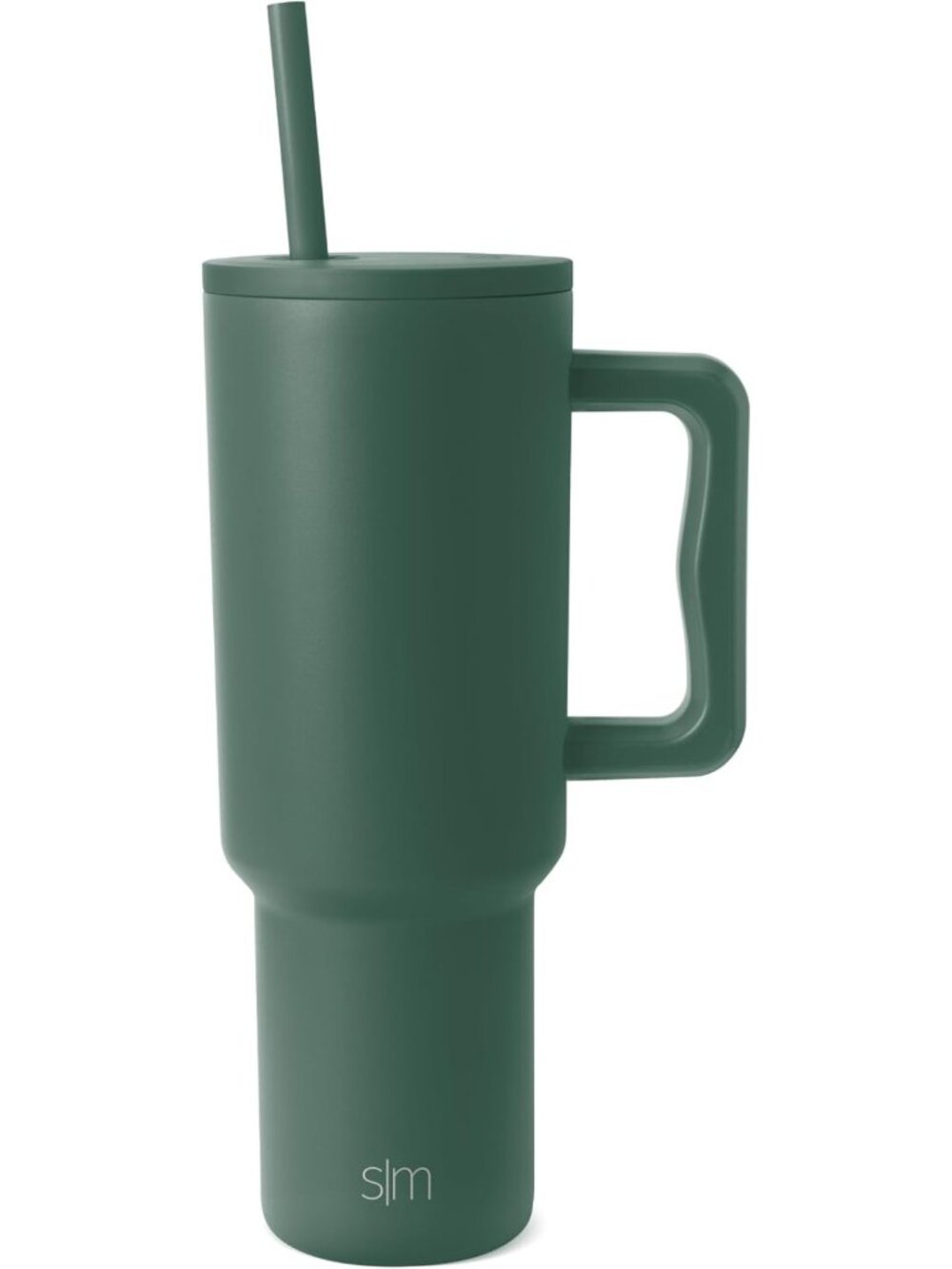 Insulated 40 oz Travel Tumbler with Handle & Straw Lid | Cup Holder Friendly